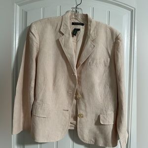 Ralph Lauren pink pin stripped blazer